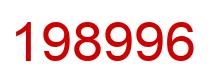 Number 198996 red image