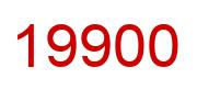 Number 19900 red image