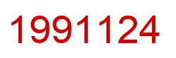 Number 1991124 red image