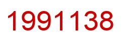 Number 1991138 red image