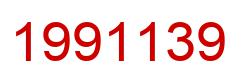 Number 1991139 red image
