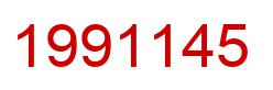 Number 1991145 red image