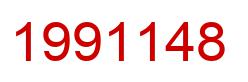 Number 1991148 red image