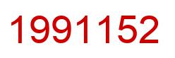 Number 1991152 red image