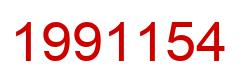 Number 1991154 red image