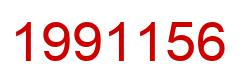 Number 1991156 red image
