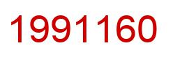 Number 1991160 red image