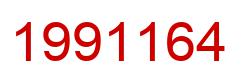 Number 1991164 red image