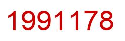 Number 1991178 red image