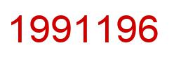 Number 1991196 red image