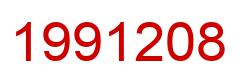Number 1991208 red image