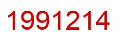 Number 1991214 red image