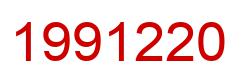 Number 1991220 red image