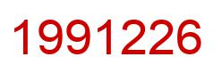 Number 1991226 red image