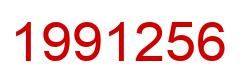 Number 1991256 red image