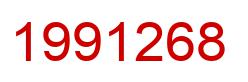 Number 1991268 red image