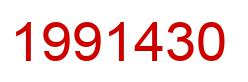 Number 1991430 red image