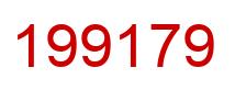 Number 199179 red image