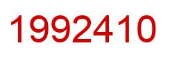 Number 1992410 red image