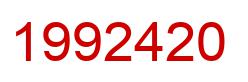 Number 1992420 red image