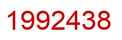 Number 1992438 red image