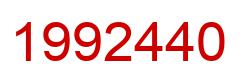 Number 1992440 red image