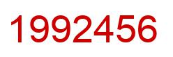 Number 1992456 red image