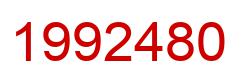 Number 1992480 red image