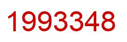 Number 1993348 red image