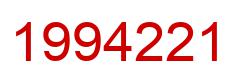 Number 1994221 red image