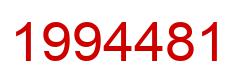 Number 1994481 red image