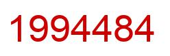 Number 1994484 red image