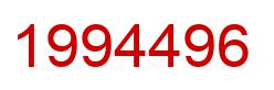 Number 1994496 red image