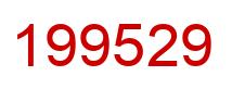 Number 199529 red image