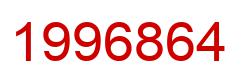 Number 1996864 red image