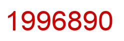 Number 1996890 red image
