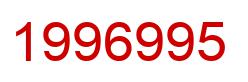 Number 1996995 red image