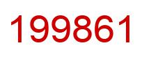 Number 199861 red image