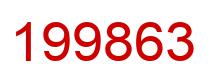 Number 199863 red image