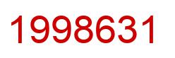 Number 1998631 red image