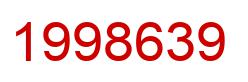 Number 1998639 red image