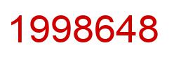 Number 1998648 red image
