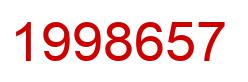 Number 1998657 red image