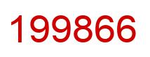 Number 199866 red image