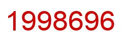 Number 1998696 red image
