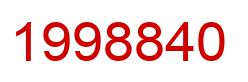 Number 1998840 red image