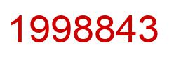 Number 1998843 red image
