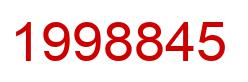 Number 1998845 red image