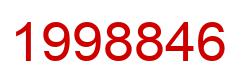 Number 1998846 red image