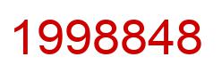 Number 1998848 red image
